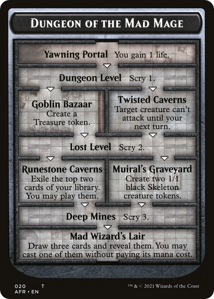 Image for Dungeon of the Mad Mage // Tomb of Annihilation Double-Sided Token (20 // 22) (Adventures in the Forgotten Realms) - Magic: The Gathering