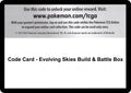 Image for Code Card - Evolving Skies Build & Battle Box (SWSH07) - Pokemon