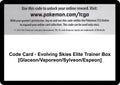 Image for Code Card - Evolving Skies Elite Trainer Box [Glaceon/Vaporeon/Sylveon/Espeon] (SWSH07) - Pokemon