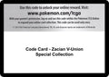 Image for Code Card - Zacian V-UNION Special Collection (SWSH07) - Pokemon
