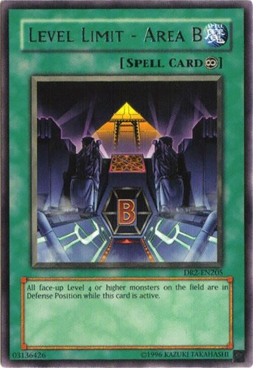 Image for Level Limit - Area B (DR2-EN205) (DR2) - YuGiOh