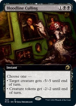 Image for Bloodline Culling (Extended Art) (343) (Innistrad: Midnight Hunt) - Magic: The Gathering