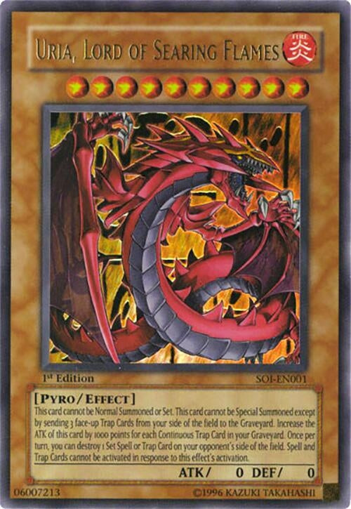 Image for Uria, Lord of Searing Flames (SOI-EN001) (SOI) - YuGiOh