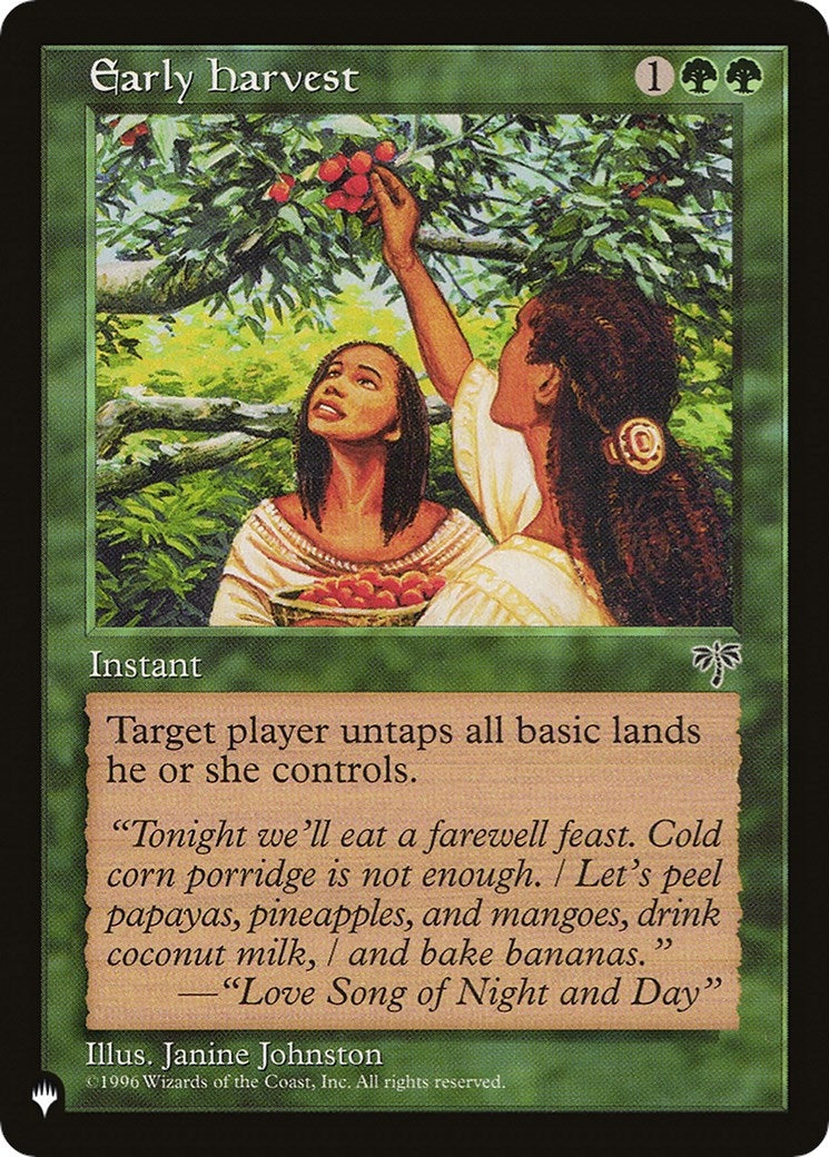 Image for Early Harvest (The List Reprints) - Magic: The Gathering