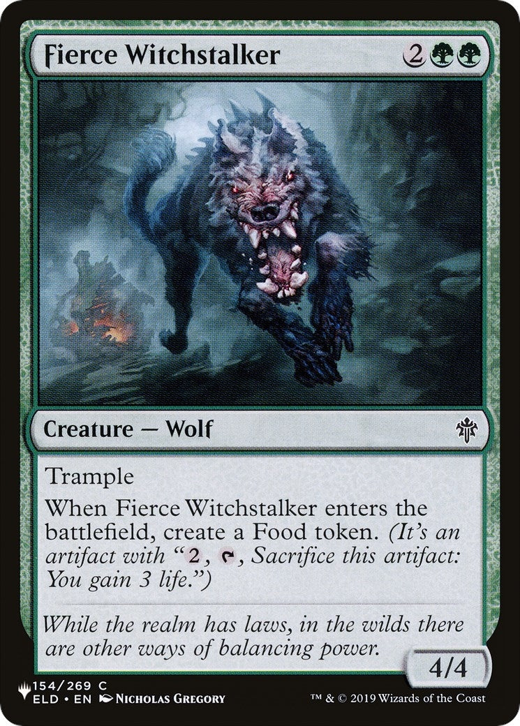 Image for Fierce Witchstalker (154/269) (The List Reprints) - Magic: The Gathering