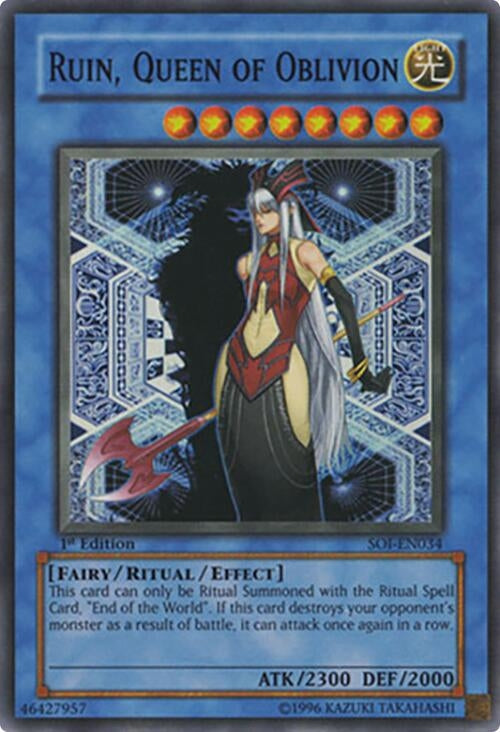 Image for Ruin, Queen of Oblivion (SOI-EN034) (SOI) - YuGiOh