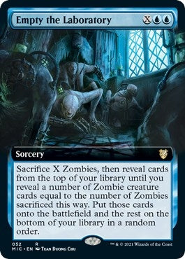 Image for Empty the Laboratory (Extended Art) (52) (Innistrad: Midnight Hunt) - Magic: The Gathering