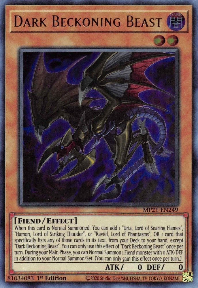 Image for Dark Beckoning Beast (MP21-EN249) (MP21) - YuGiOh