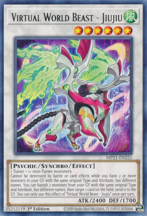 Image for Virtual World Beast - Jiujiu (MP21-EN221) (MP21) - YuGiOh