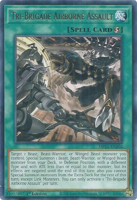 Image for Tri-Brigade Airborne Assault (MP21-EN202) (MP21) - YuGiOh