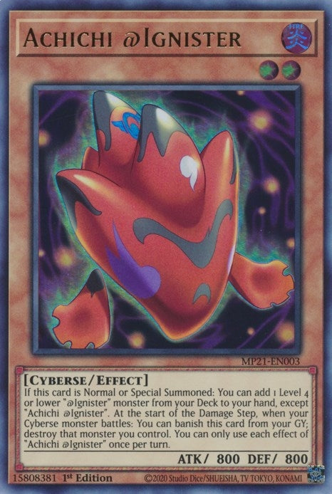 Image for Achichi @Ignister (MP21-EN003) (MP21) - YuGiOh