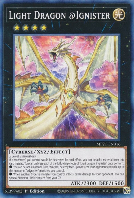 Image for Light Dragon @Ignister (MP21-EN016) (MP21) - YuGiOh