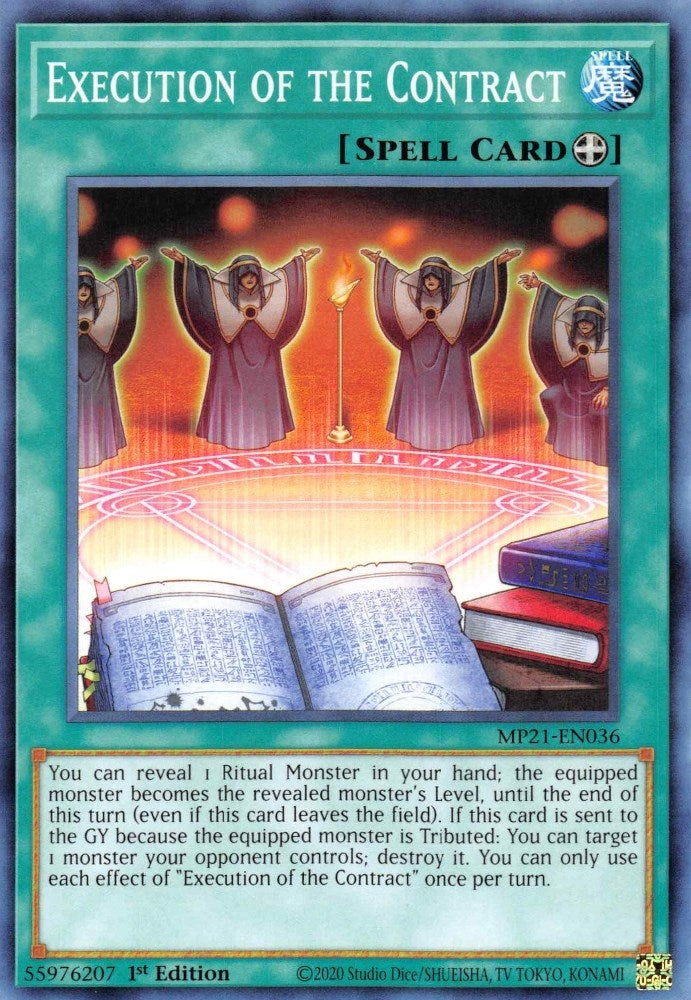 Image for Execution of the Contract (MP21-EN036) (MP21) - YuGiOh