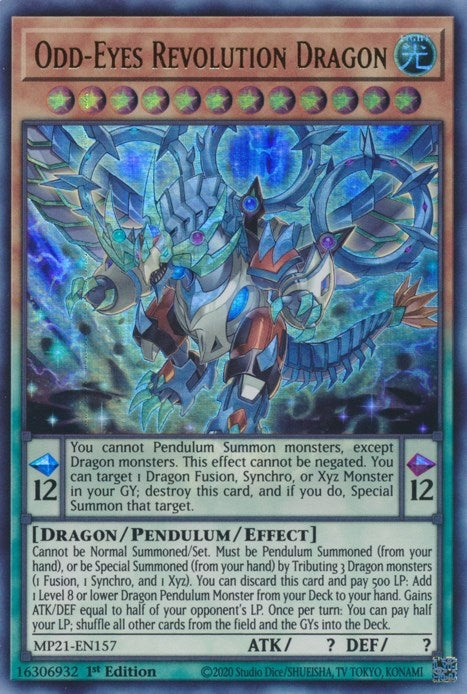 Image for Odd-Eyes Revolution Dragon (MP21-EN157) (MP21) - YuGiOh