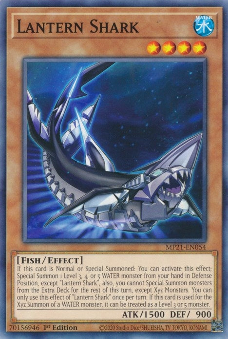 Image for Lantern Shark (MP21-EN054) (MP21) - YuGiOh