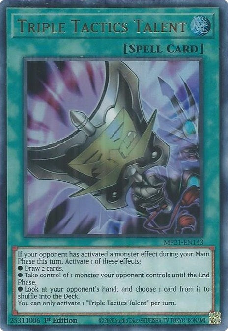 Image for Triple Tactics Talent (MP21-EN143) (MP21) - YuGiOh