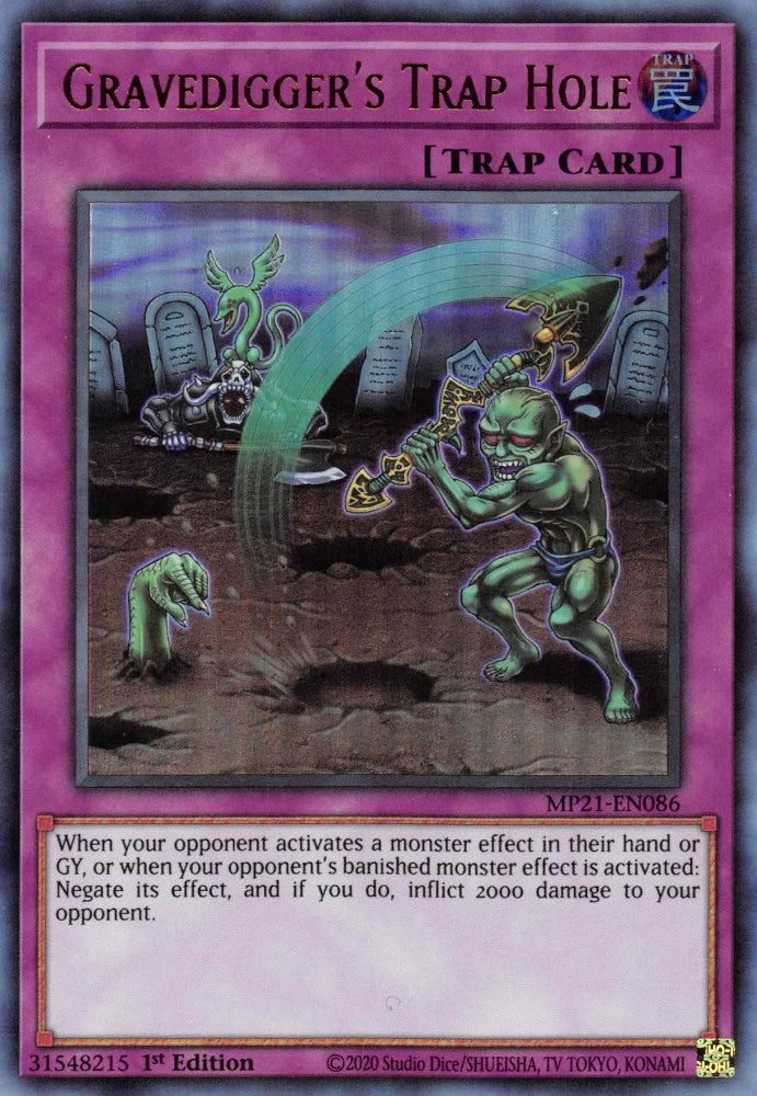 Image for Gravedigger's Trap Hole (MP21-EN086) (MP21) - YuGiOh