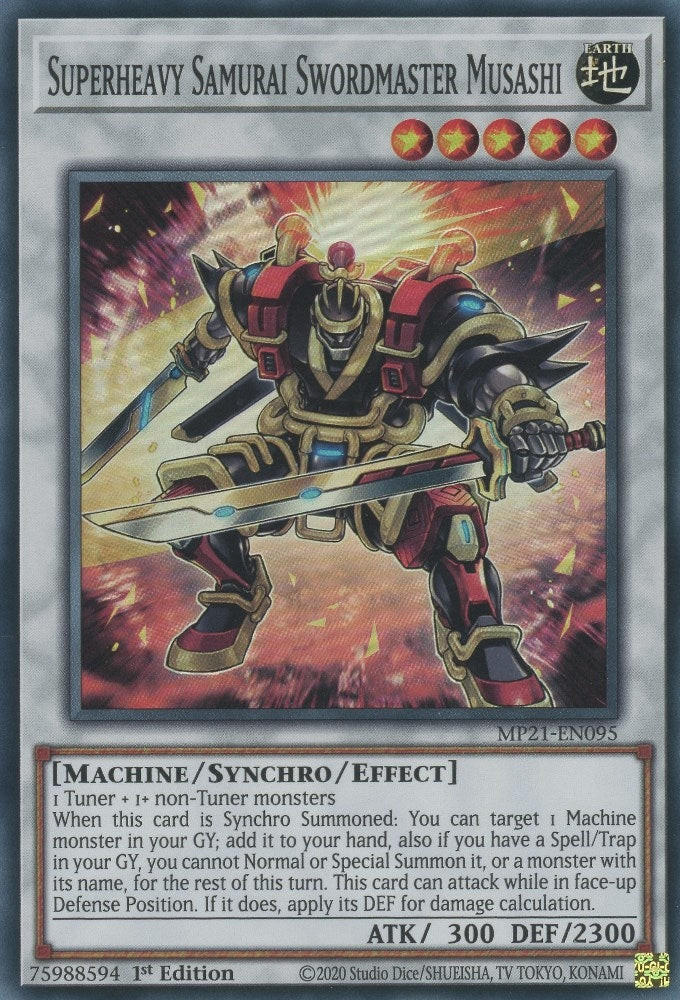 Image for Superheavy Samurai Swordmaster Musashi (MP21-EN095) (MP21) - YuGiOh