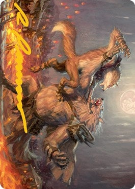 Image for Duel for Dominance Art Card (Gold-Stamped Signature) (51) (Innistrad: Midnight Hunt) - Magic: The Gathering