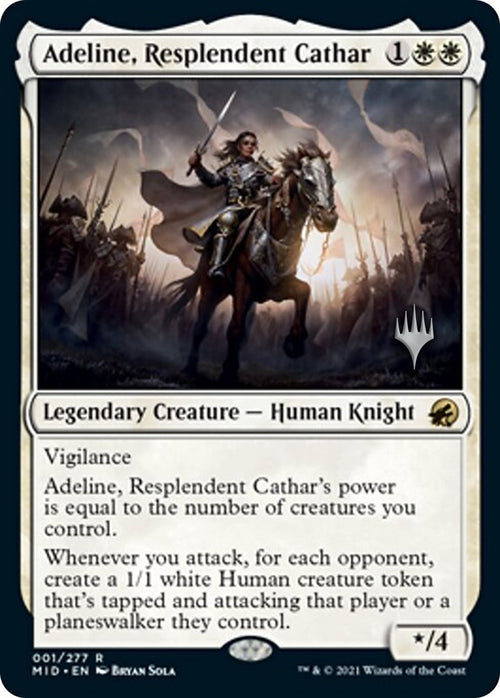 Image for Adeline, Resplendent Cathar (1) (Innistrad: Midnight Hunt) - Magic: The Gathering