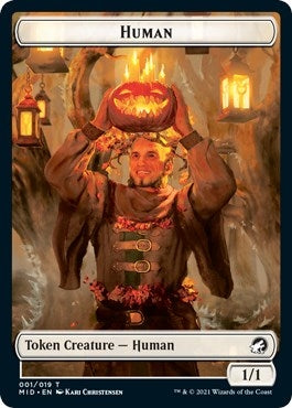 Image for Human // Treefolk Double-Sided Token (1 // 12) (Innistrad: Midnight Hunt) - Magic: The Gathering