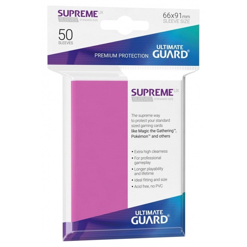 Image for Gloss Sleeve - Supreme UX Sleeves Pink (50-Pack) - Card Sleeves