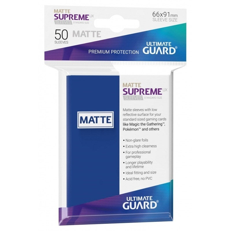 Image for Matte Sleeve - Supreme UX Sleeves Blue (50-Pack) - Card Sleeves