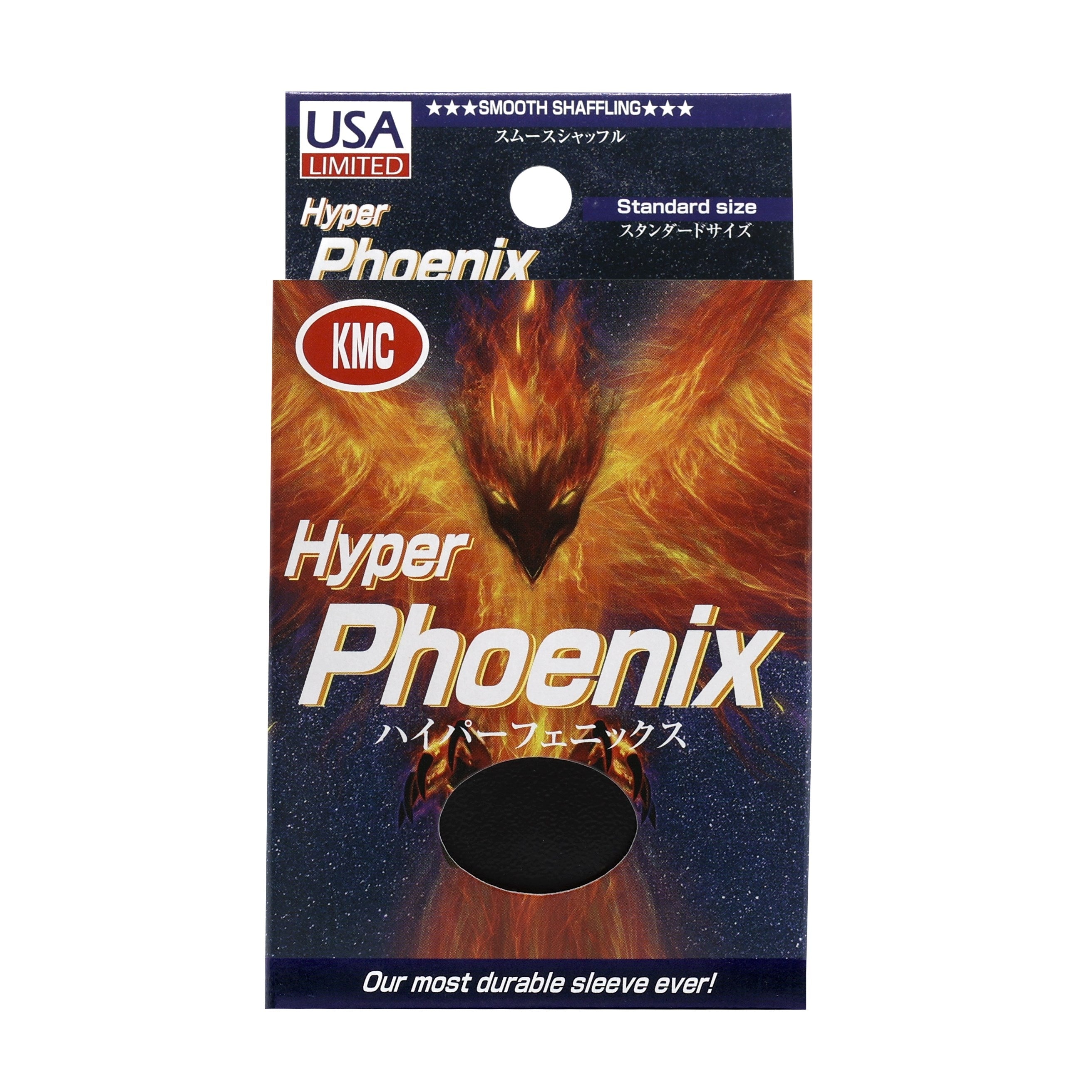 Image for KMC Card Barrier - Hyper Phoenix - Black (100-Pack) - Card Sleeves