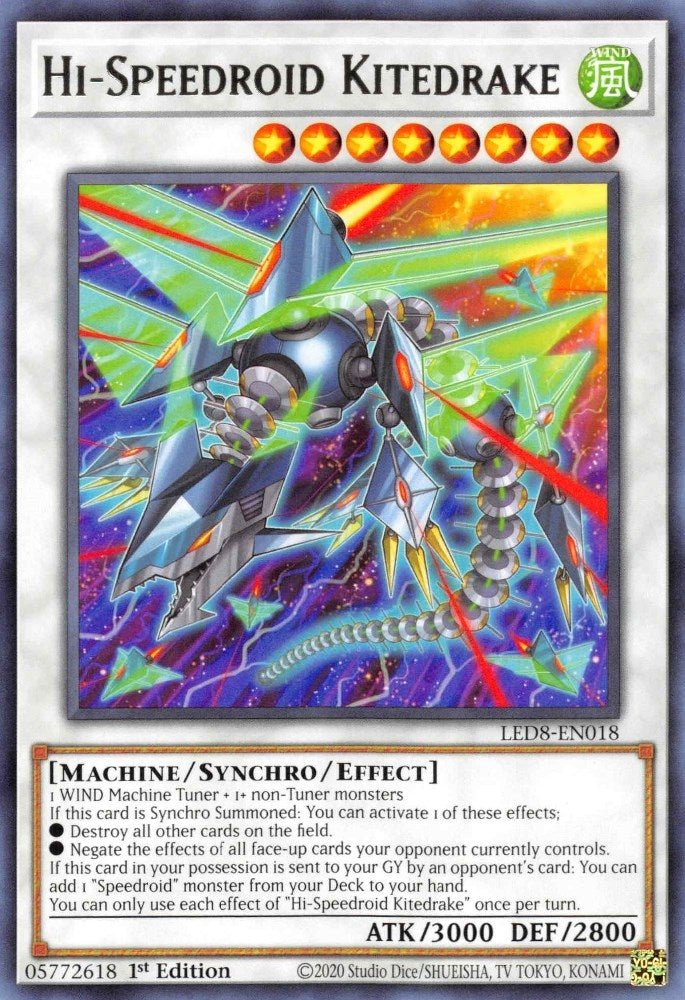 Image for Hi-Speedroid Kitedrake (LED8-EN018) (LED8) - YuGiOh