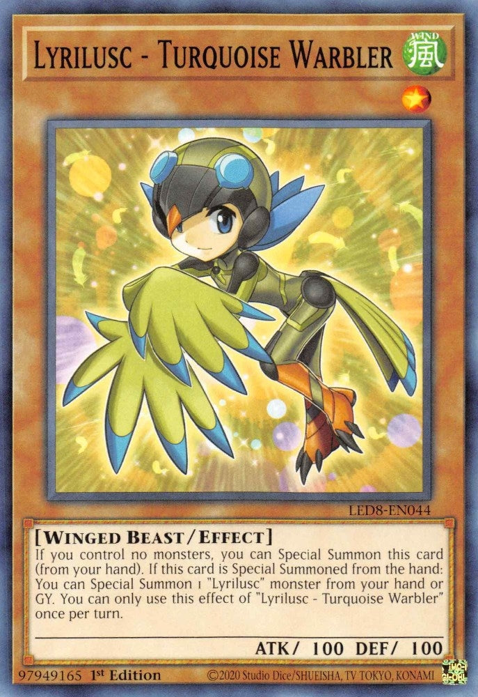 Image for Lyrilusc - Turquoise Warbler (LED8-EN044) (LED8) - YuGiOh