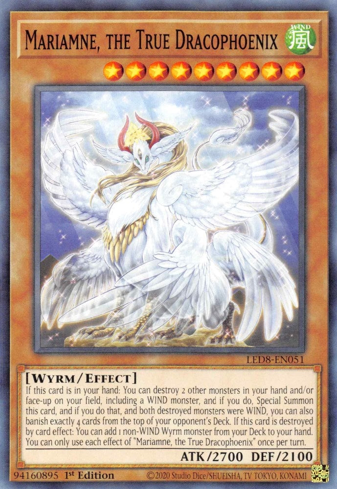 Image for Mariamne, the True Dracophoenix (LED8-EN051) (LED8) - YuGiOh