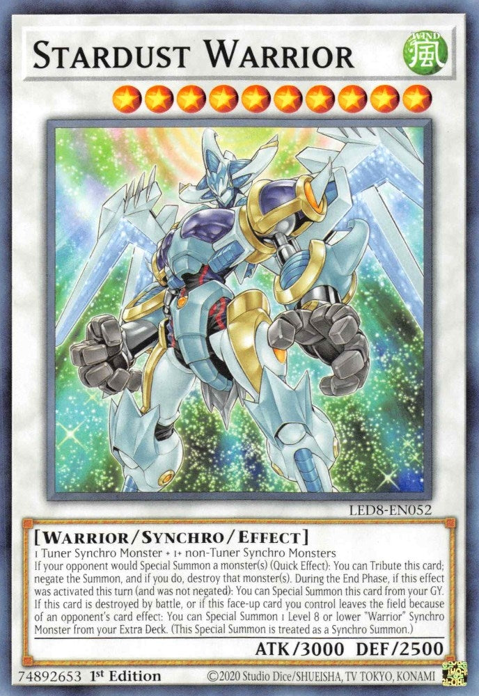 Image for Stardust Warrior (LED8-EN052) (LED8) - YuGiOh