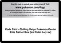 Image for Code Card - Chilling Reign Pokemon Center Elite Trainer Box [Ice Rider Calyrex] (SWSH06) - Pokemon