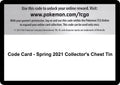 Image for Code Card - Spring 2021 Collector's Chest Tin (SWSH05) - Pokemon