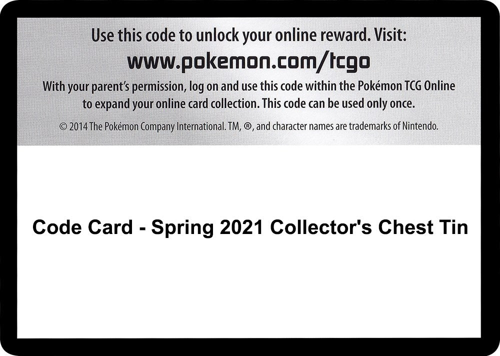 Image for Code Card - Spring 2021 Collector's Chest Tin (SWSH05) - Pokemon