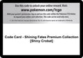 Image for Code Card - Shining Fates Premium Collection [Shiny Crobat] (SHF) - Pokemon