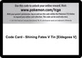 Image for Code Card - Shining Fates V Tin [Eldegoss V] (SHF) - Pokemon