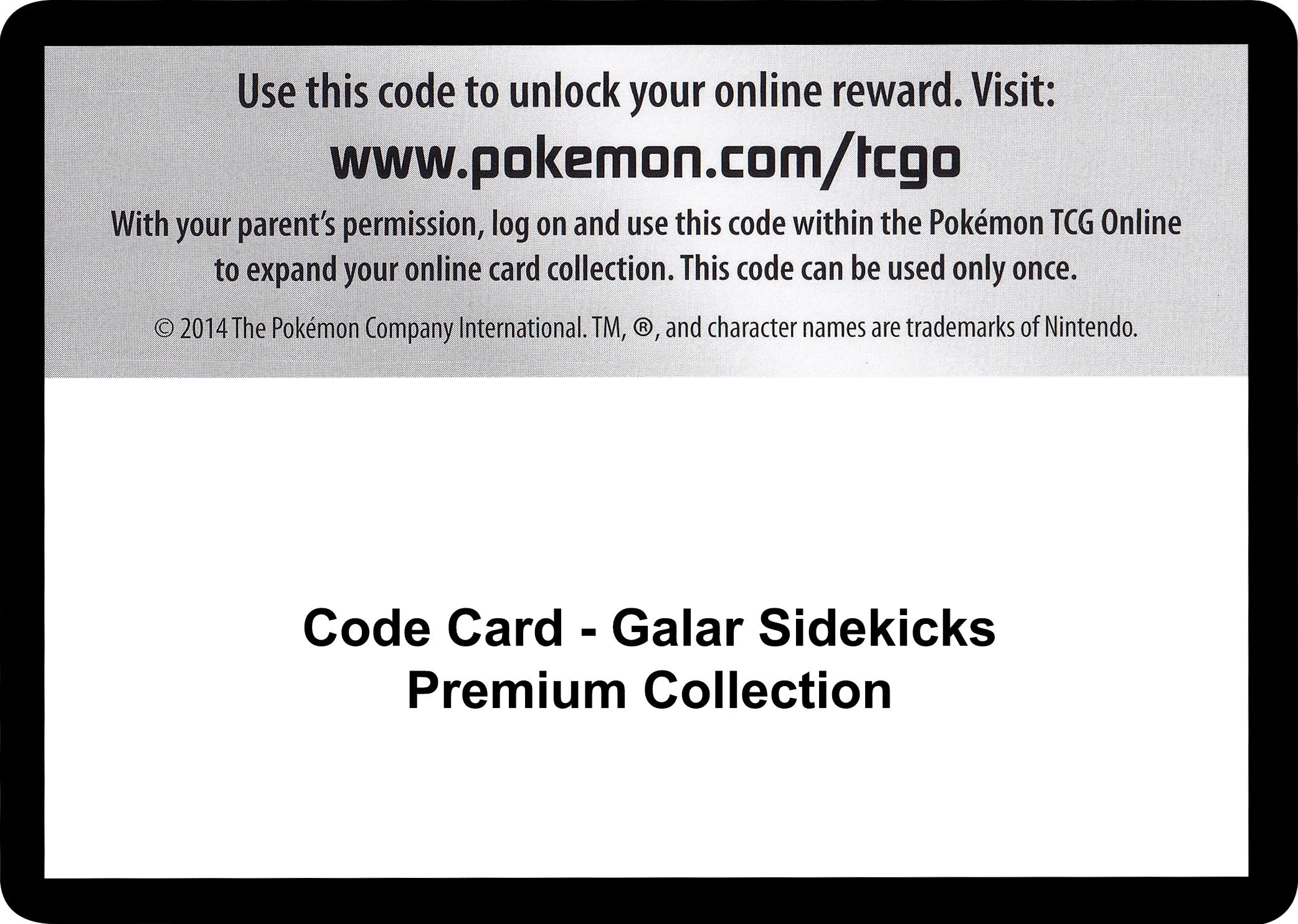 Image for Code Card - Galar Sidekicks Premium Collection (SWSH04) - Pokemon