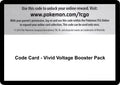 Image for Code Card - Vivid Voltage Booster Pack (SWSH04) - Pokemon
