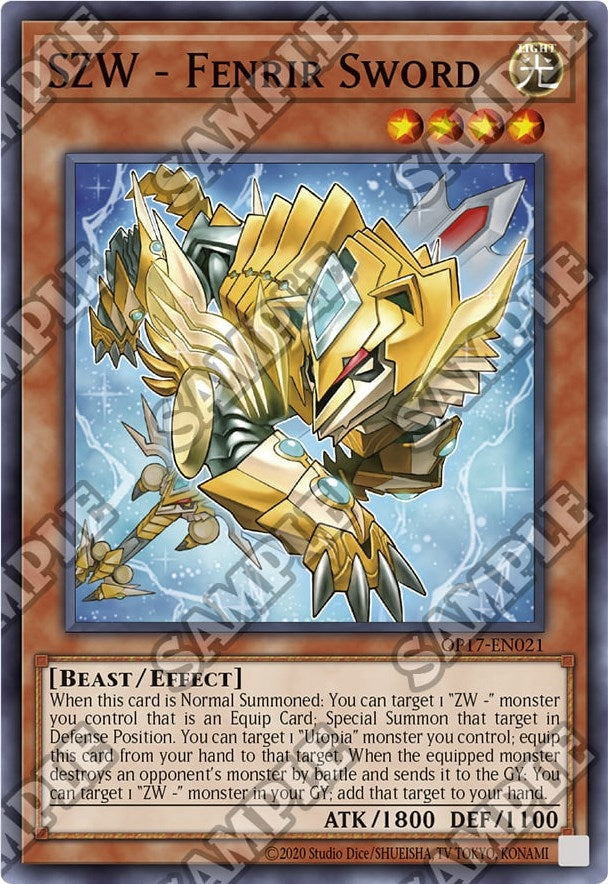 Image for SZW - Fenrir Sword (OP17-EN021) (OP17) - YuGiOh