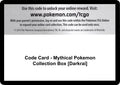 Image for Code Card - Mythical Pokemon Collection Box [Darkrai] (GEN) - Pokemon