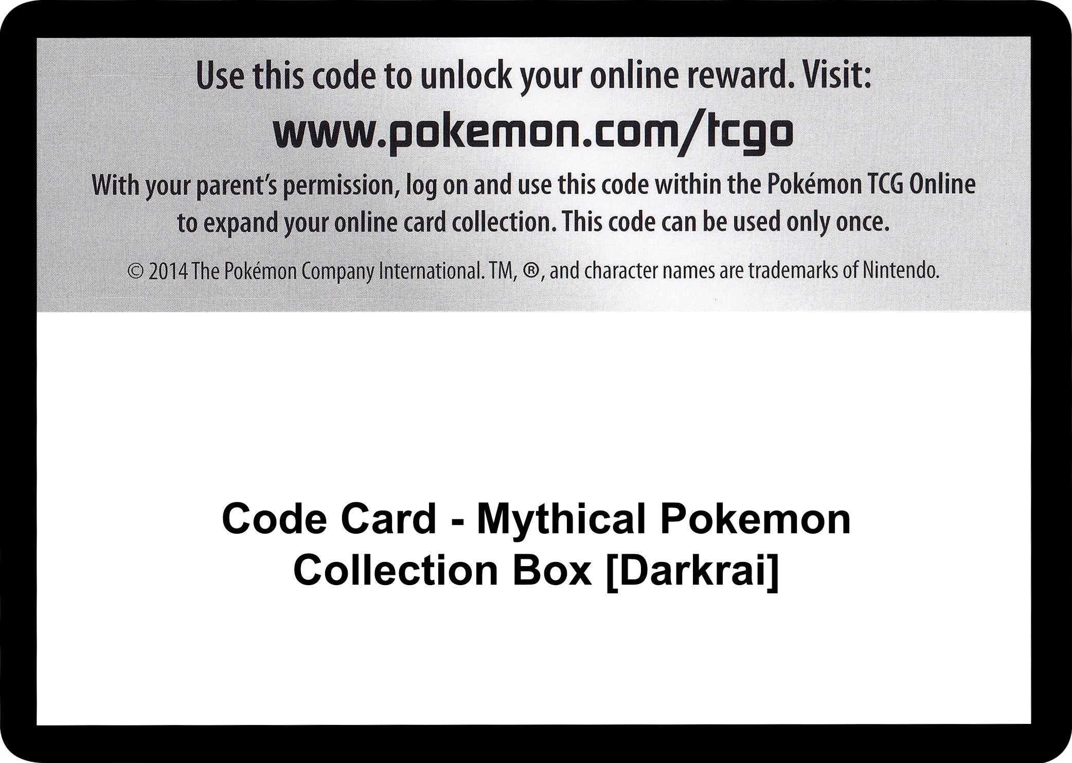 Image for Code Card - Mythical Pokemon Collection Box [Darkrai] (GEN) - Pokemon