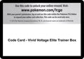 Image for Code Card - Vivid Voltage Elite Trainer Box (SWSH04) - Pokemon