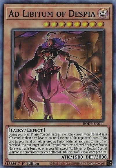 Image for Ad Libitum of Despia (BODE-EN011) (BODE) - YuGiOh