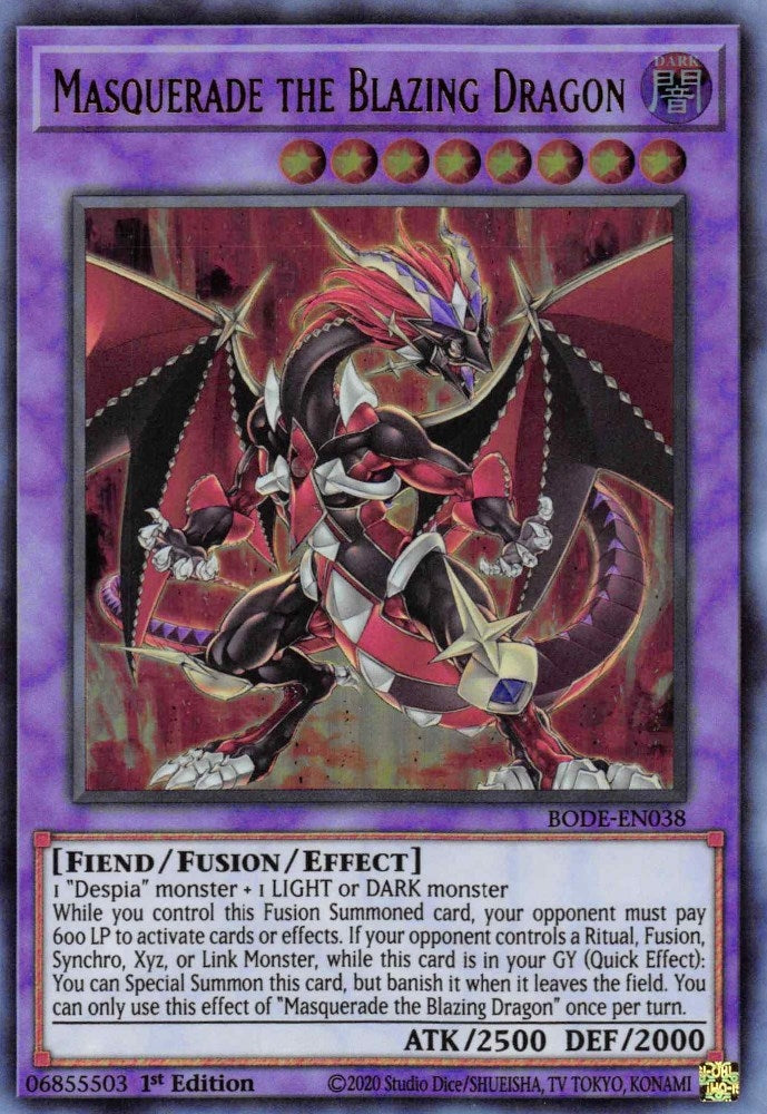 Image for Masquerade the Blazing Dragon (BODE-EN038) (BODE) - YuGiOh