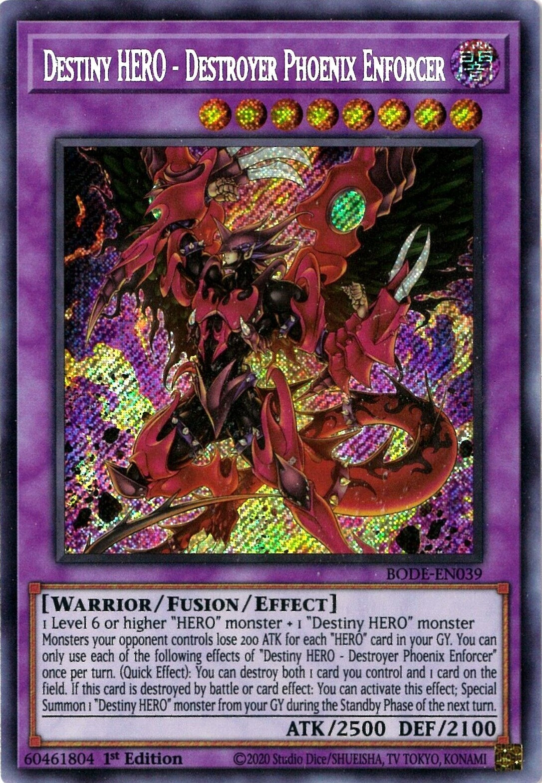 Image for Destiny HERO - Destroyer Phoenix Enforcer (BODE-EN039) (BODE) - YuGiOh