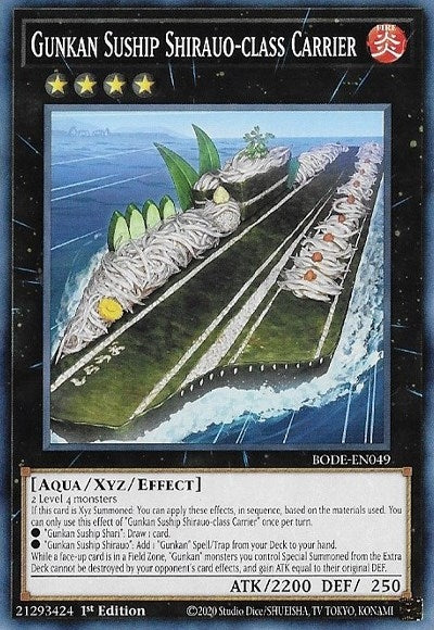 Image for Gunkan Suship Shirauo-class Carrier (BODE-EN049) (BODE) - YuGiOh