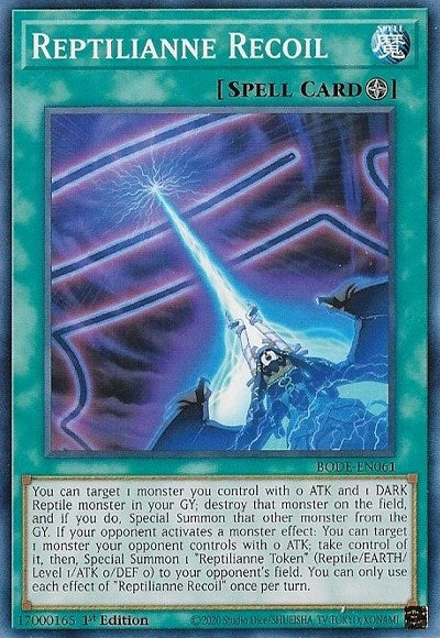 Image for Reptilianne Recoil (BODE-EN061) (BODE) - YuGiOh