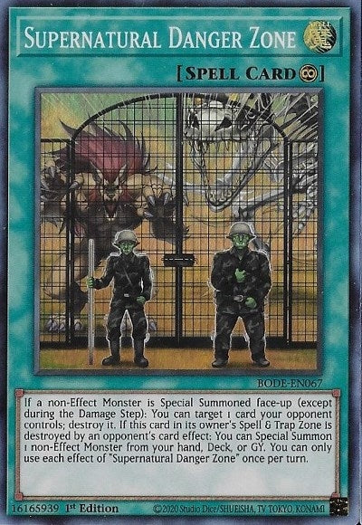 Image for Supernatural Danger Zone (BODE-EN067) (BODE) - YuGiOh