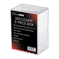 Image for 2-Piece 250 Count Clear Card Storage Box - Deck Boxes